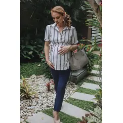 Blusa Materna camisero, Talla de Ropa Materna: S