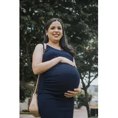 Vestido materno de algodon, Talla de Ropa Materna: S