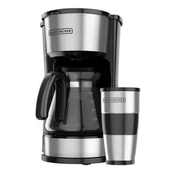 Cafetera Black and Decker CM0755S-MX 5 Tazas Inoxidable