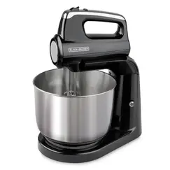 Batidora Black and Decker MX1200 con Tazón de Acero Inoxidable