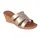 Sandalia Plataforma Athene Italian Shoemakers, Color del Calzado: Champagne, Talla de Calzado: 35