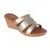 Sandalia Plataforma Athene Italian Shoemakers, Color del Calzado: Champagne, Talla de Calzado: 35