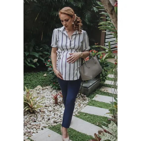 Blusa Materna camisero, Talla de Ropa Materna: S