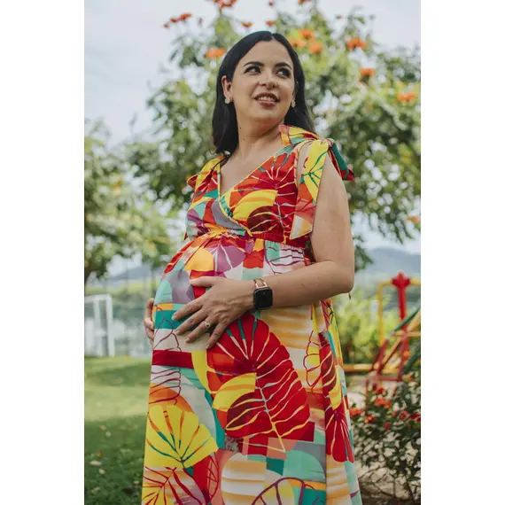 Vestido largo materno, Talla de Ropa Materna: S